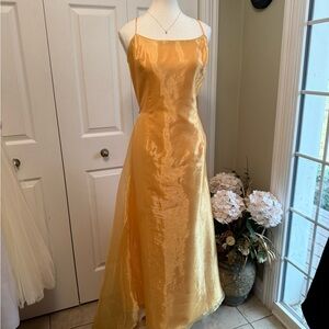 Bridal by Lori Ann Elegant Gold Maxi Dress Size 12